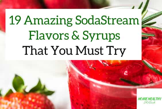 19 Best SodaStream Flavors & Syrups & Where To Buy 2022